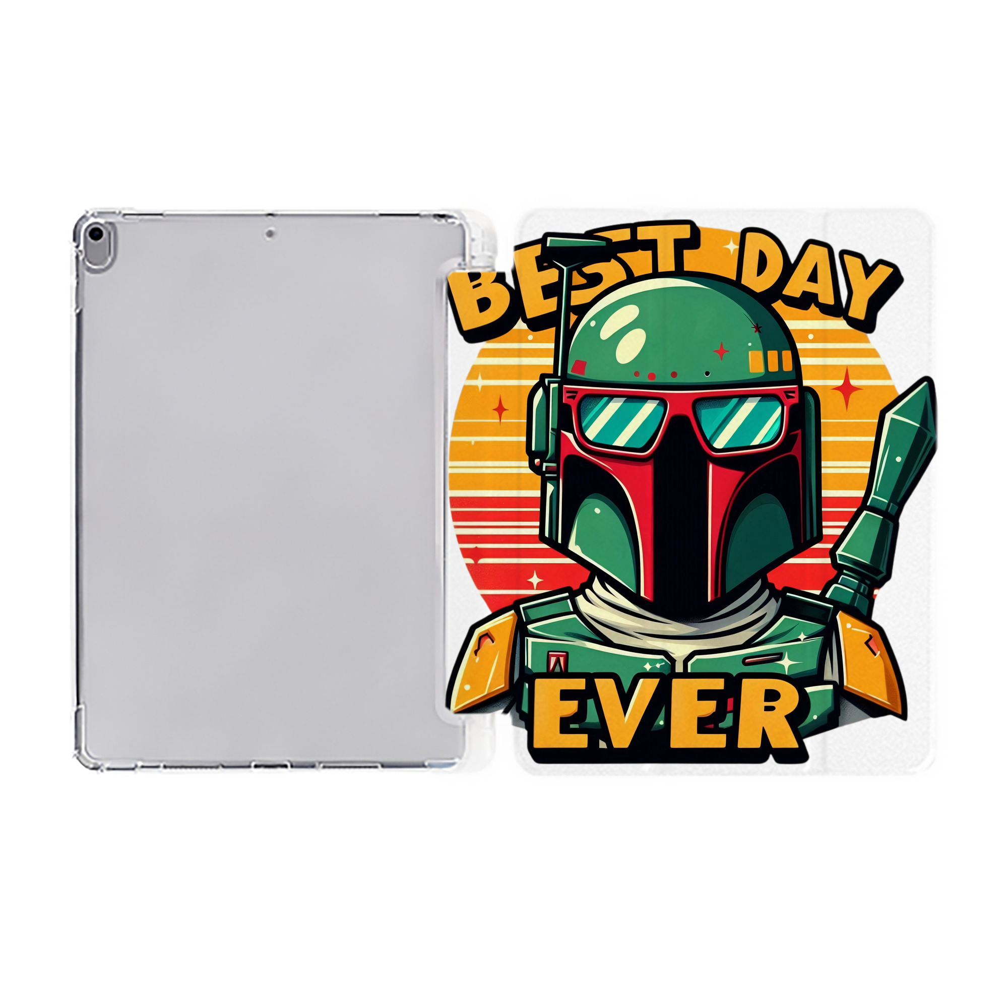 （画像用） スター・ウォーズ Star Wars IPad ケース ペン収納付き 三つ折りスタンド PUレザー×シリコン 対応機種9.5/10.5/10.9インチ